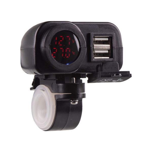 Nabíječka USB STU 34708 s voltmetrem na motocykl