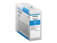 80 ml - Vysoká kapacita - azurová - originální - inkoustová cartridge - pro SureColor P800, P800 Designer Edition, SC-P800