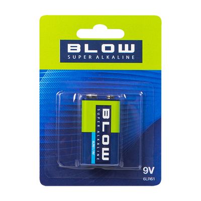 Baterie 9V (6LR61) alkalická BLOW Super Alkaline 1 ks / blister
