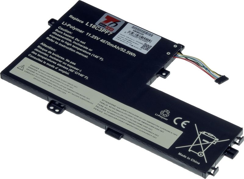 Baterie T6 Power Lenovo IdeaPad C340-15IWL, S340-14IML, S340-14IML, 4610mAh, 52,5Wh, 3cell, Li-poly