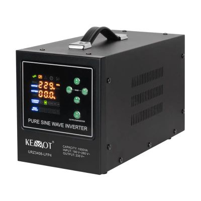 Zdroj záložní KEMOT PROsinus-1000-LFP4 12V 230V 1000VA 700W Black