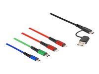 USB Charging Cable 4 in 1 USB Type-A+U