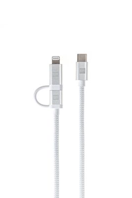 ER POWER Dual Cable USB-C C/L Mfi 100cm white