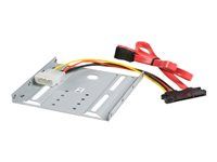 Solid Metal - 2.5in to 3.5 Hard Drive Adapter - SSD Bracket - SSD Upgrade Kit (BRACKET25SAT) - Bay adaptér pro datový sklad - pro P/N: 25S22M2NGFFR, S322M225R, SAT2M2NGFF25, SAT32M225, SAT32MSAT257, ST521PMINT