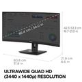 VIEWSONIC VG3456C, LED Monitor 34" 2K QHD