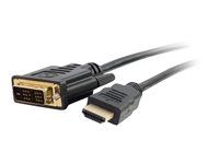 HDMI to DVI-D Adapter Cable - 1080p - M/M - Kabel adaptéru - DVI-D s piny (male) do HDMI s piny (male) - 2 m - odstíněný - černá
