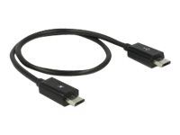 Kabel USB - Micro USB typ B (M) do Micro USB typ B (M) - USB 2.0 OTG - 30 cm - černá