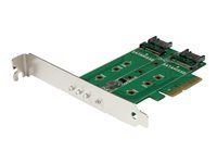 M.2 SSD Card 1x PCIe NVMe 2x SATA M.2 - PEXM2SAT32N1