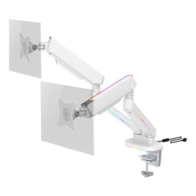 DELTACO GAM-135-W, Držák na monitor, 17-32, bílý