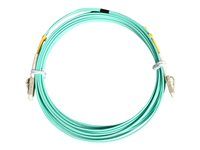 10m 10 Gb Aqua Fiber Patch Cable LC/LC - A50FBLCLC10