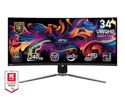 MSI MPG/341CQPX/34,2"/QD-OLED/wQHD/240Hz/0,03ms/Černá/3R