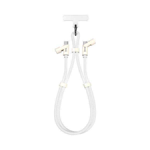 SBOX LANYARD Kábel USB-C/USB-C, 60W, 1.5m, biela