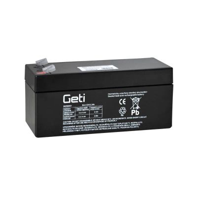 Baterie olověná 12V 3.3Ah GETI