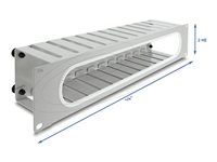 19  2U Cable Management Routing Panel wi