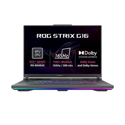 ASUS ROG Strix G16/G614PR-RV162Z/R9-8940HX/16"/WUXGA/32GB/1TB/RTX 5070Ti/bez OS/Gray/2R