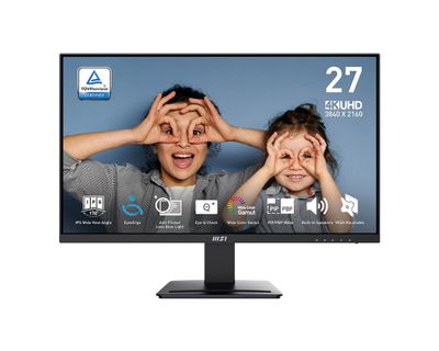 MSI Pro/MP273U/27"/IPS/4K UHD/60Hz/4ms/Černá/3R