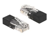 RJ45 plug with terminating resistor