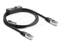RJ45 Cable plug to plug with switch Cat.