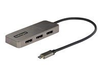 Startech USB-C to Triple DisplayPort 1.4 MST Hub, 4K 60Hz, 1ft (30cm) Cable, USB Type-C Multi Monitor Adapter for Laptop, DP 1.4 Multi-Stream Transport Hub, DisplayPort Splitter - MST Triple Monitor Adapter (MST14CD123DP) - Dokovací stanice - USB-C / Displayport - 3 x DP