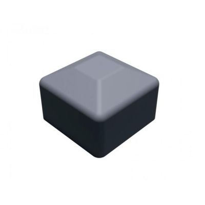 Krytka profilu koncová, plast II, stříbrná