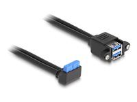 Cable USB 5 Gbps pin header female 90° a