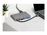 Dokovací stanice - USB-C 3.2 Gen 1 / Thunderbolt 3 / Thunderbolt 4 - DP, HDMI, VGA - 1GbE