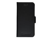 Pouzdro s klopou pro mobilní telefon - kůže full-grain - černá - pro Apple iPhone 12 mini