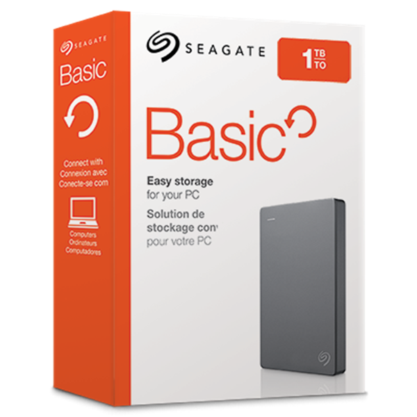 SEAGATE Basic Portable 2,5" USB3.0 1TB, šedý