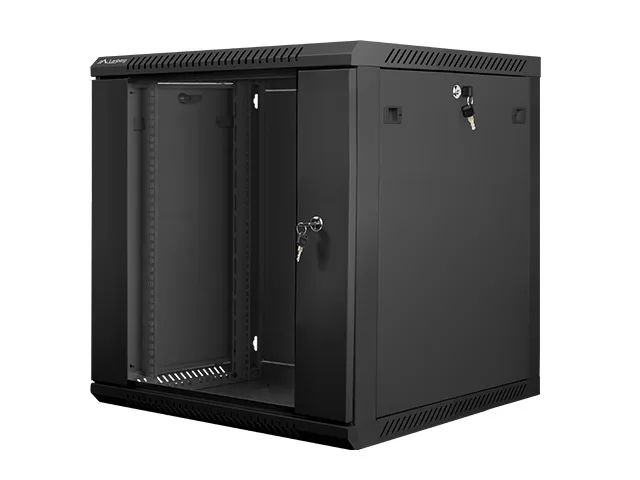 Nástěnný rack 19' 12U 600X600mm černý flat pack