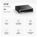 MERCUSYS MS106P, 6-Port 100 Mbps Desktop Switch