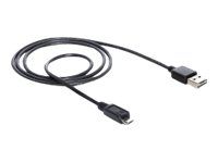 Kabel USB - Micro USB typ B (M) do USB (M) - USB 2.0 - 1 m - černá