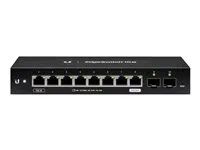 Přepínač - řízený - 8 x 10/100/1000 + 2 x gigabitů SFP - Lze montovat do rozvaděče, pro připevnění na zeď