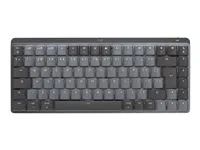 Klávesnice - podsvícená - bezdrátový - Bluetooth LE - QWERTY - US mezinárodní - klávesový spínač: funkce Tactile Quiet - šedá space gray
