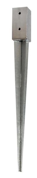 Čtvercová patka 91x91x600mm s trnem