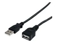 M/F - USB extension cable - USB (M) to USB (F) - USB 2.0 - 6 ft - black - USBEXTAA6BK - Prodlužovací šňůra USB - USB (M) do USB (F) - USB 2.0 - 1.8 m - černá - pro P/N: 35FCREADBK3, ICUSB2321F, ICUSB232V2, LTUB1MBK, MSDREADU2OTG, ST4200MINI2, UUSBOTG