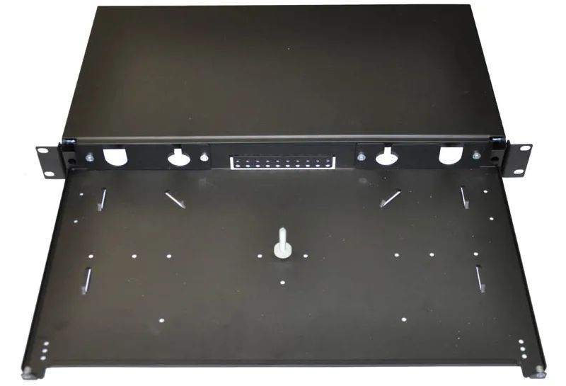 19" Optická vana  12xSC simplex černá aretace plastovým klipem