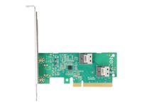PCI Express 4.0 x8 Card to 2 x internal
