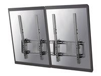 Držák - pro 2 LCD displeje - černá - velikost obrazovky: 40"-52" - montáž na stěnu