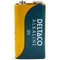 DELTACO ALKALINE, Batéria alkalická 9V 6LR61, 1ks
