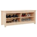 vidaXL Skříňka na boty 110x38x45,5 cm masivní borovice