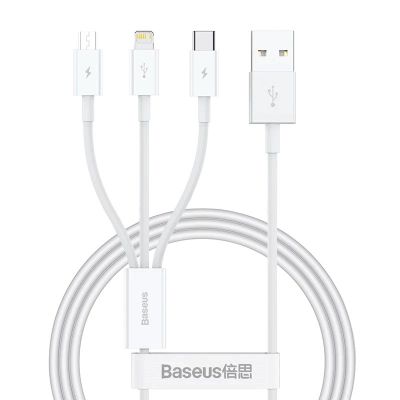 Baseus Superior Series Fast Charging Datový Kabel USB-A - USB-C/microUSB/Lightning 3.5A 1m Stellar W