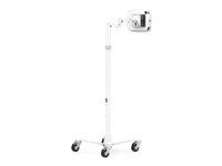 Compulocks iPad 10th-11th (A16) Gen Space Enclosure Medical Rolling Cart Extended Plus Hub White - Vozík - pro tablet - uzamykatelný - zdravotní - bílá - velikost obrazovky: 10.9" - pro Apple 10.9-inch iPad Air Wi-Fi, Wi-Fi + Cellular