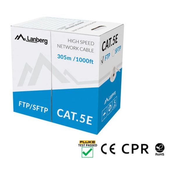 Lan kábel CAT.6 ftp 305M pevný vonkajší kábel s ge
