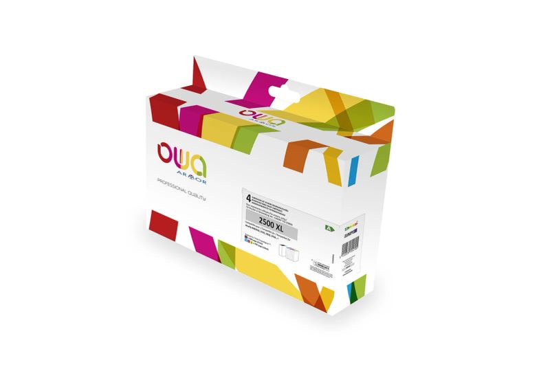 OWA ARMOR ink kompatibilní s Canon PGI2500XL, 4-pack (CMYK), 72ml/3x20ml/2500p/3x1765p