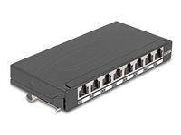 Mini Desktop Patch Panel RJ45 jack 8 por