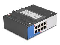 Industrial Gigabit Ethernet Switch 8 Por