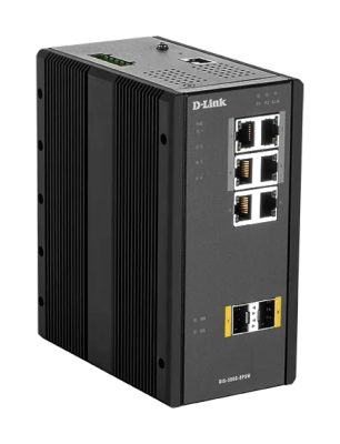 D-Link DIS-300G-8PSW Industrial Gigabit Managed PoE Switch with SFP slots