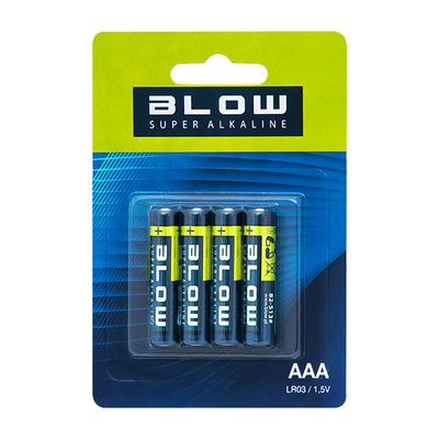 Baterie AAA (LR03) alkalická BLOW Super Alkaline 4 ks / blister