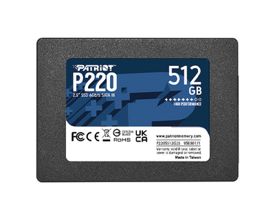 Patriot p220/512gb/ssd/2.5"/sata/3r