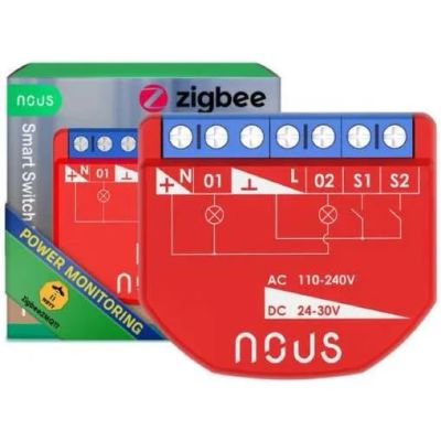 NOUS B3Z, ZigBee SMART Switch, přepínač (s měřicím)